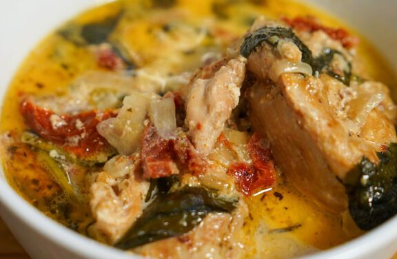 Slow Cooker Tuscan Chicken