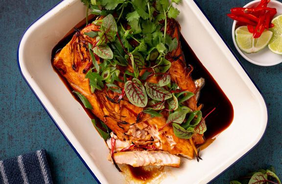 Sticky Asian Style Salmon