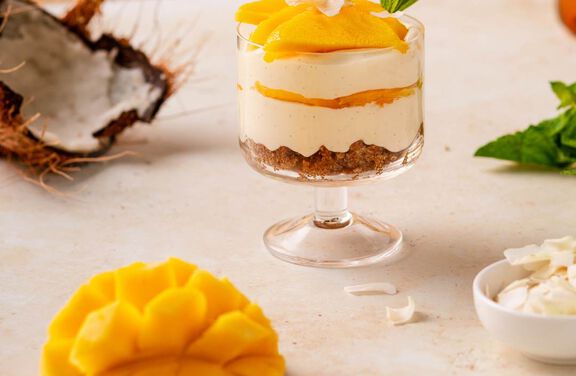 Mango Coconut Cheesecake