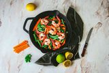 Steamed Tiger Prawns & Vegetable Salad-1