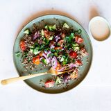 Quinoa & Lentil Salad With Tahini Dressing-1