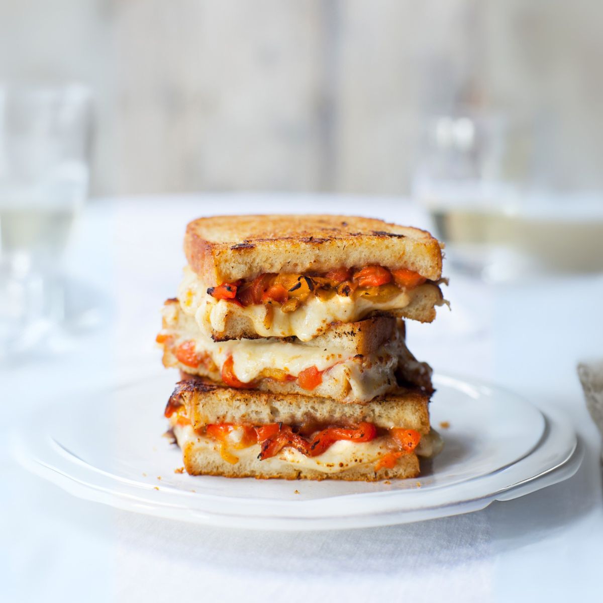 Roasted Capsicum & Grilled Cheese Sandwich-1