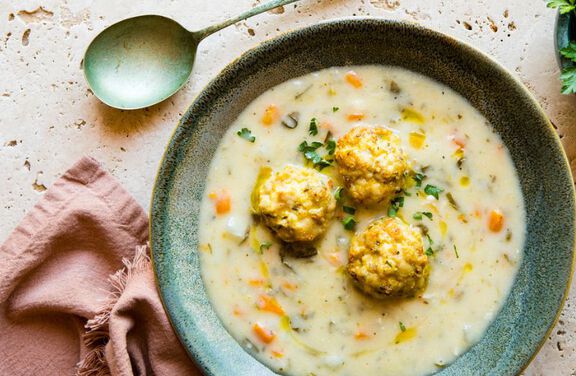 Creamy Chicken Meatball Soup