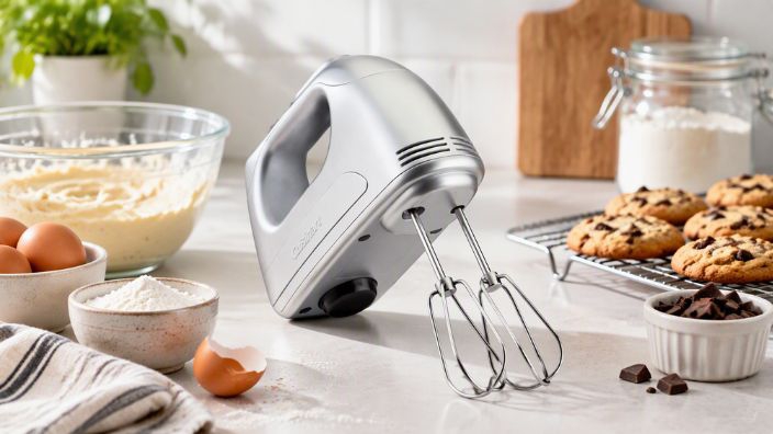 cuisinart brushed silver hand mixer