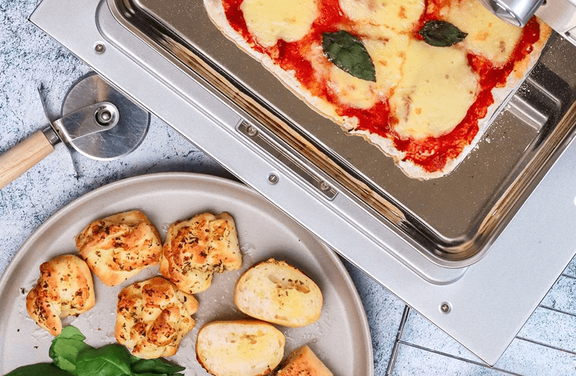 Gluten Free Pizza With Garlic Bread