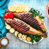 Whole Grilled Stuffed Rainbow Trout-1