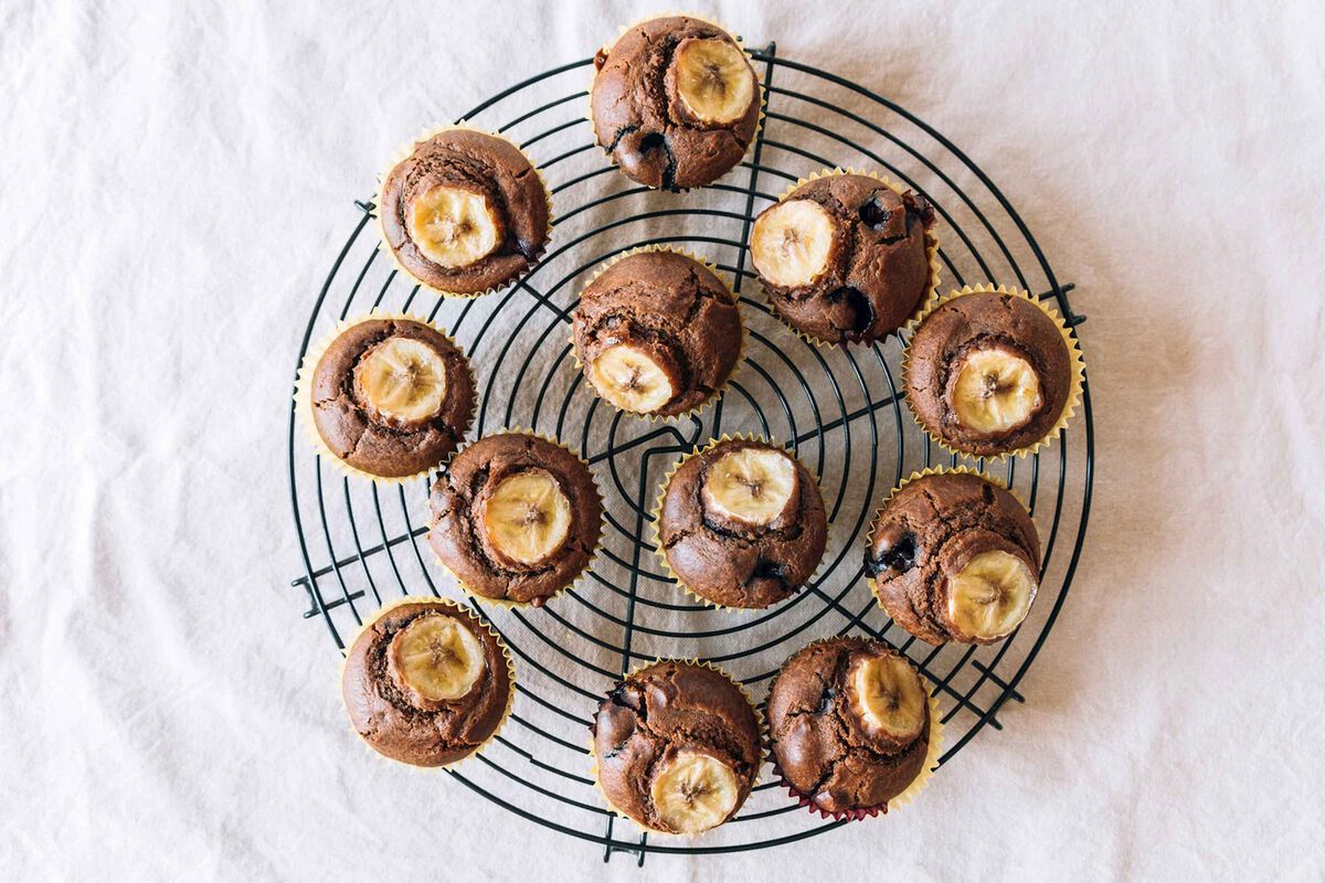 Snack Size Banana & Blueberry Muffins-1