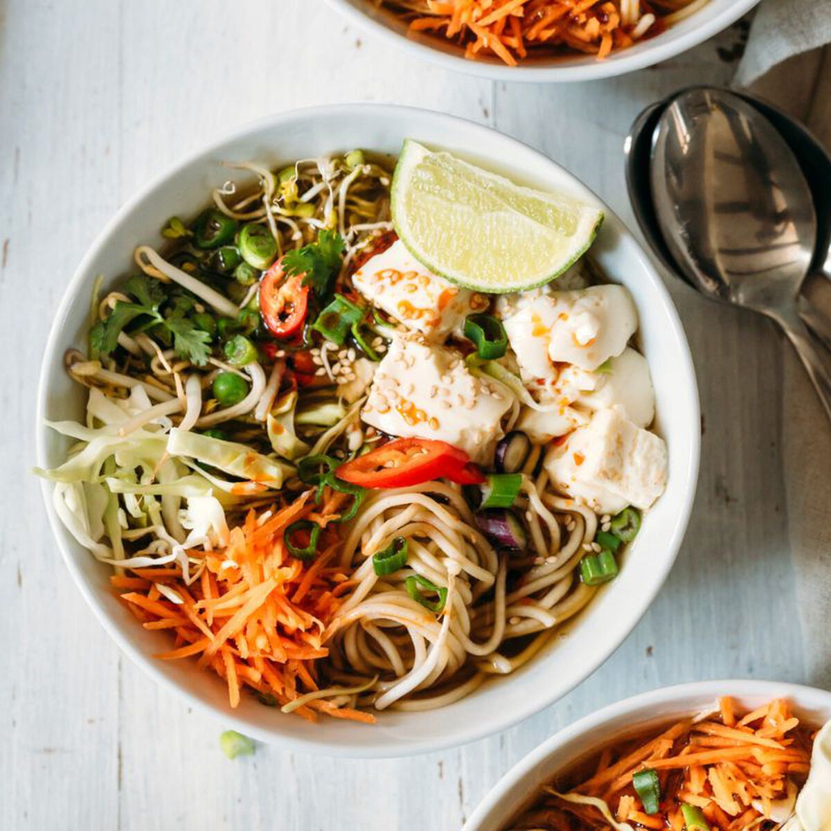 Zesty Soba Noodle Bowl With Tofu & Lime-Chilli Dressing-1