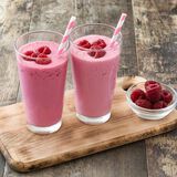 Frozen Raspberry Protein Smoothie-1