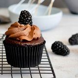 Chocolate Blackberry Cupcake-1