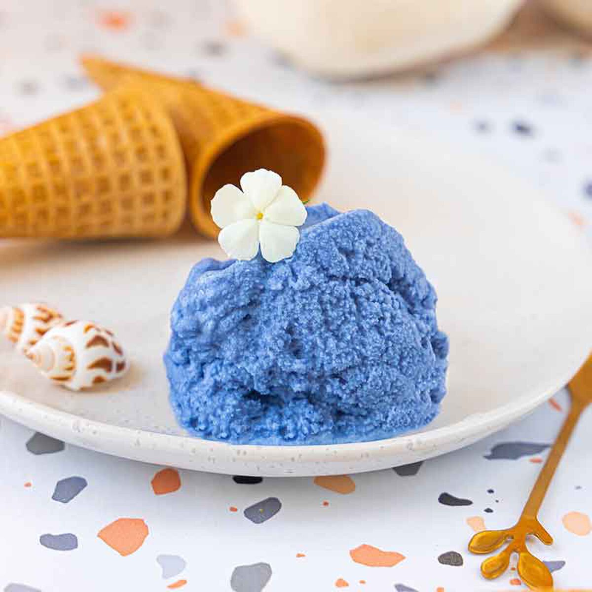 Blue Butterfly Coconut Ice Cream-1