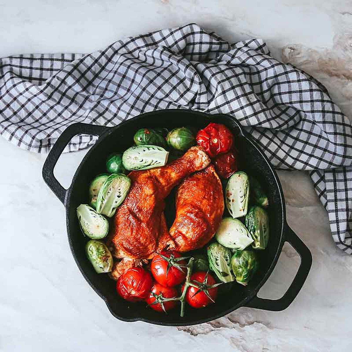 Saffron And Tomato Chicken With Brussel Sprouts-1