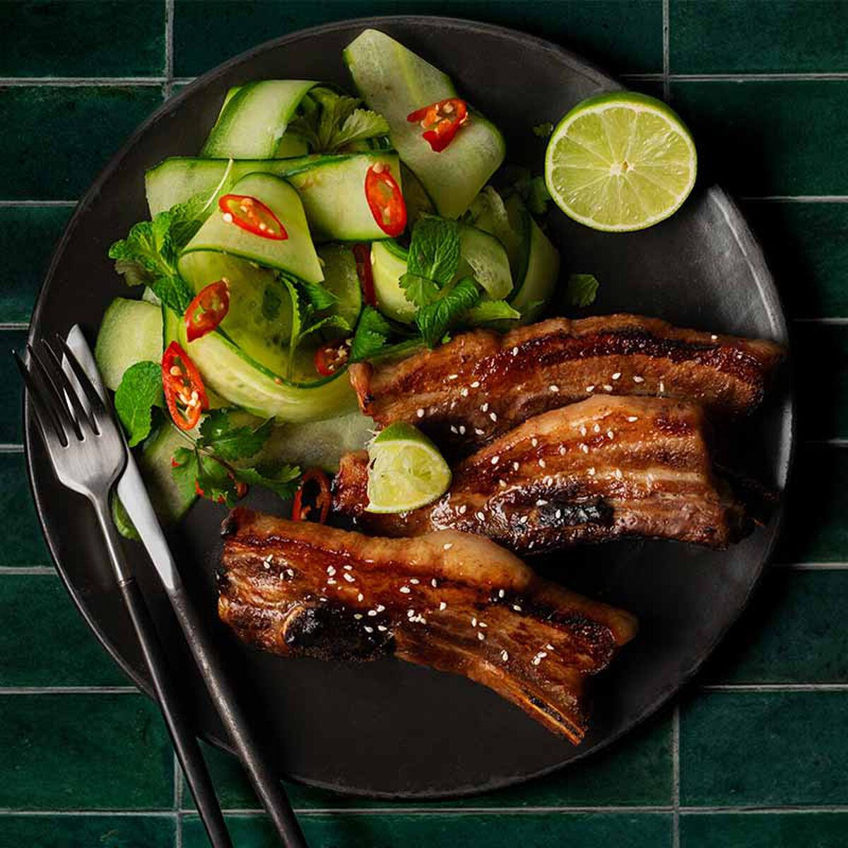 Sticky Asian Pork Ribs-1