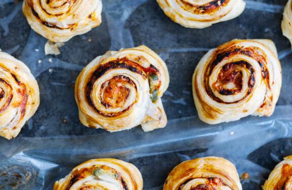 Cheese And Vegemite Scrolls