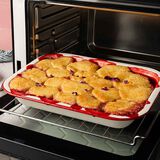 Strawberry, Rhubarb And Rose Cobbler-1