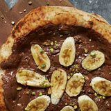 Chocolate Hazelnut Pizza With Bananas-1
