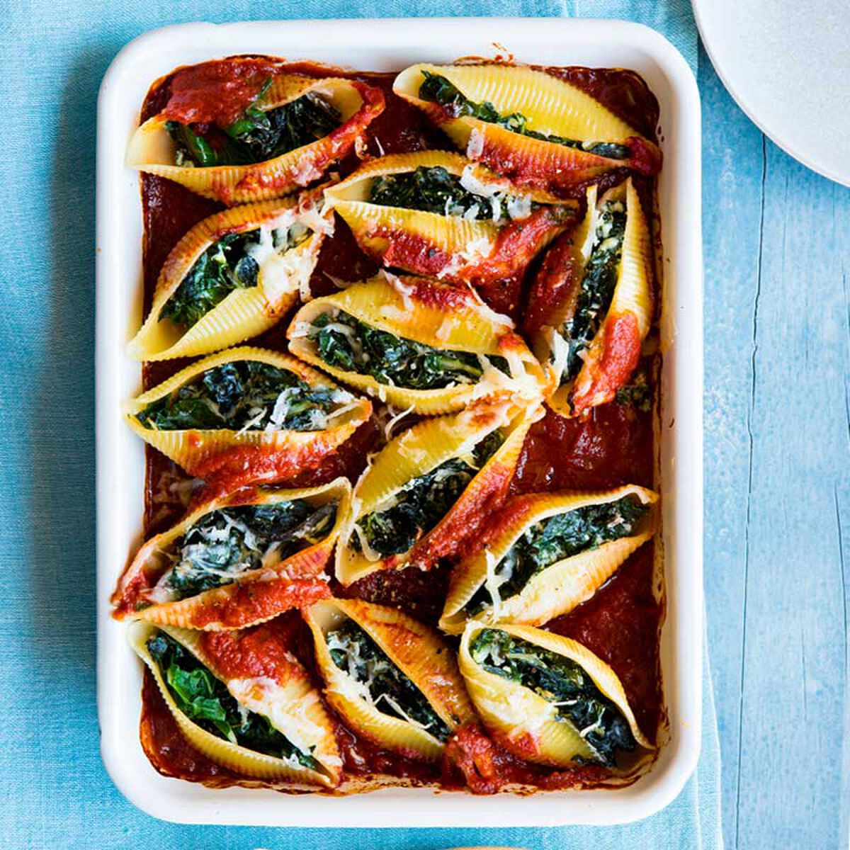 Baked Ricotta & Spinach Shells-1