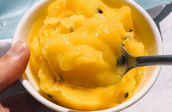 Tropical Sorbet With Protein