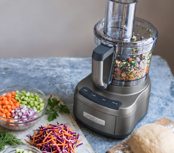food processor in kitchen