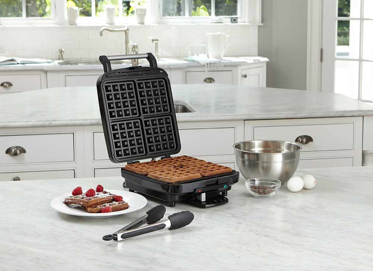 4 Slice Belgian Waffle Marker, , large 3