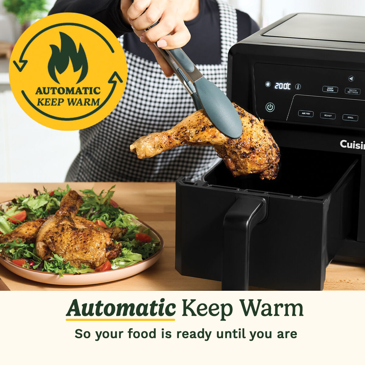Cuisinart Air-Twin XXL 10.4L Dual Basket  Air Fryer, , large 4