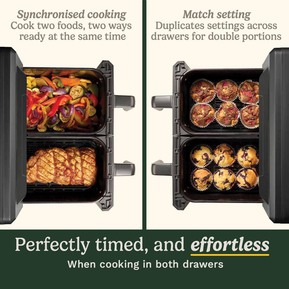 Cuisinart Air-Twin XXL 10.4L Dual Basket  Air Fryer, , large 5