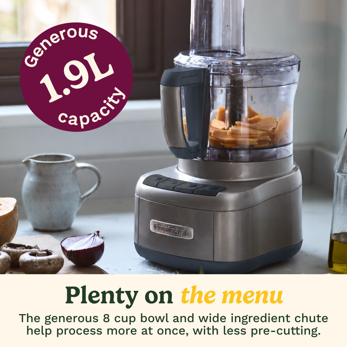 Cuisinart Elemental 8 Cup Food Processor, , large 3