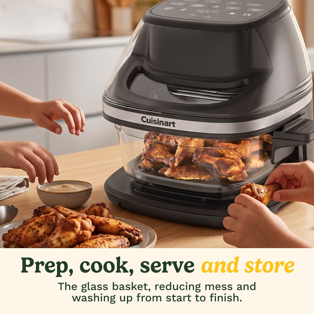Cuisinart ClearView 3.8L Glass Air Fryer, , large 3