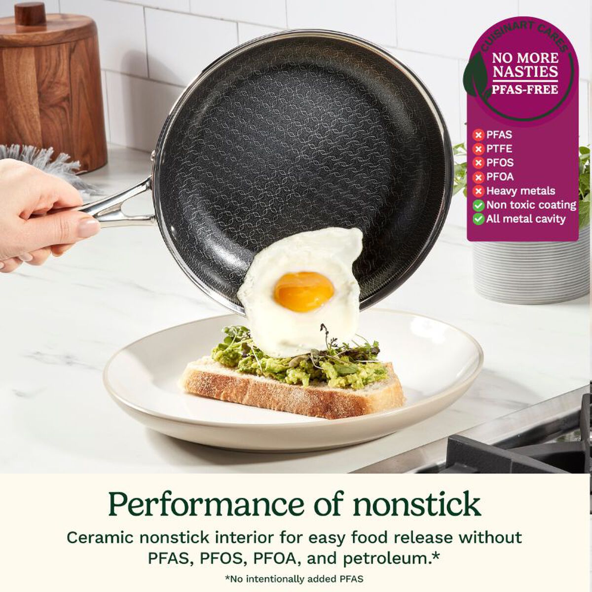 Cuisinart FusionElite+ Nonstick Triple-Ply Stainless Steel Frying Pan Set 6pc, , large 5