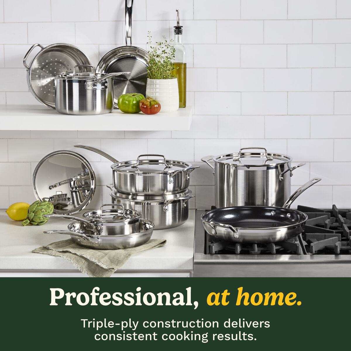 Cuisinart MultiClad Pro Triple Ply Stainless Steel Cookware Set 12 pc, , large 2