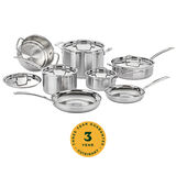 Cuisinart MultiClad Pro Triple Ply Stainless Steel Cookware Set 12 pc, , small 1