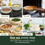 Cuisinart ClickSmart&trade; Ceramic Cookware Set with Detachable Handles 10pc, , small 5