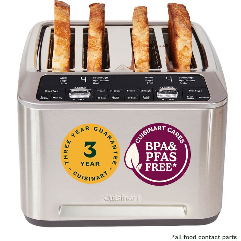 Cuisinart Smart Elite 4 Slice Motorised Digital Toaster, , medium