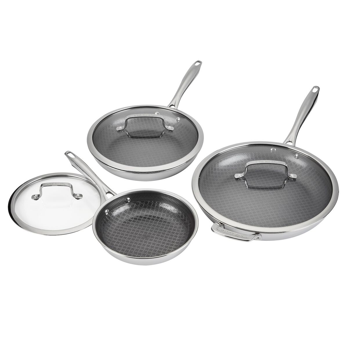 Cuisinart FusionElite+ Nonstick Triple-Ply Stainless Steel Frying Pan Set 6pc, , large 1