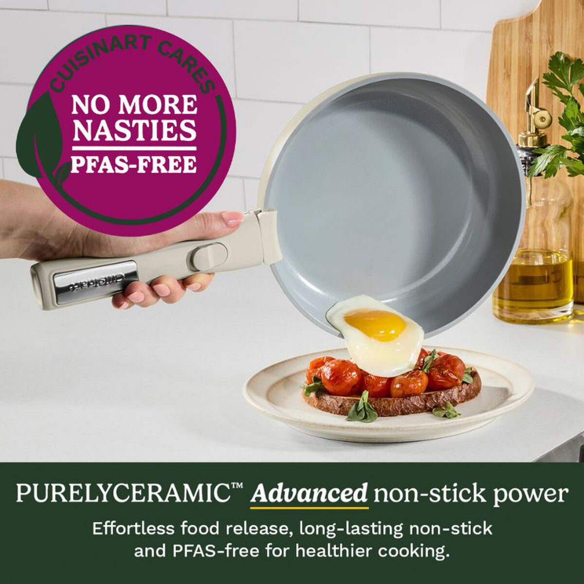 Cuisinart ClickSmart&trade; Ceramic Cookware Set with Detachable Handles 13pc, , large 5