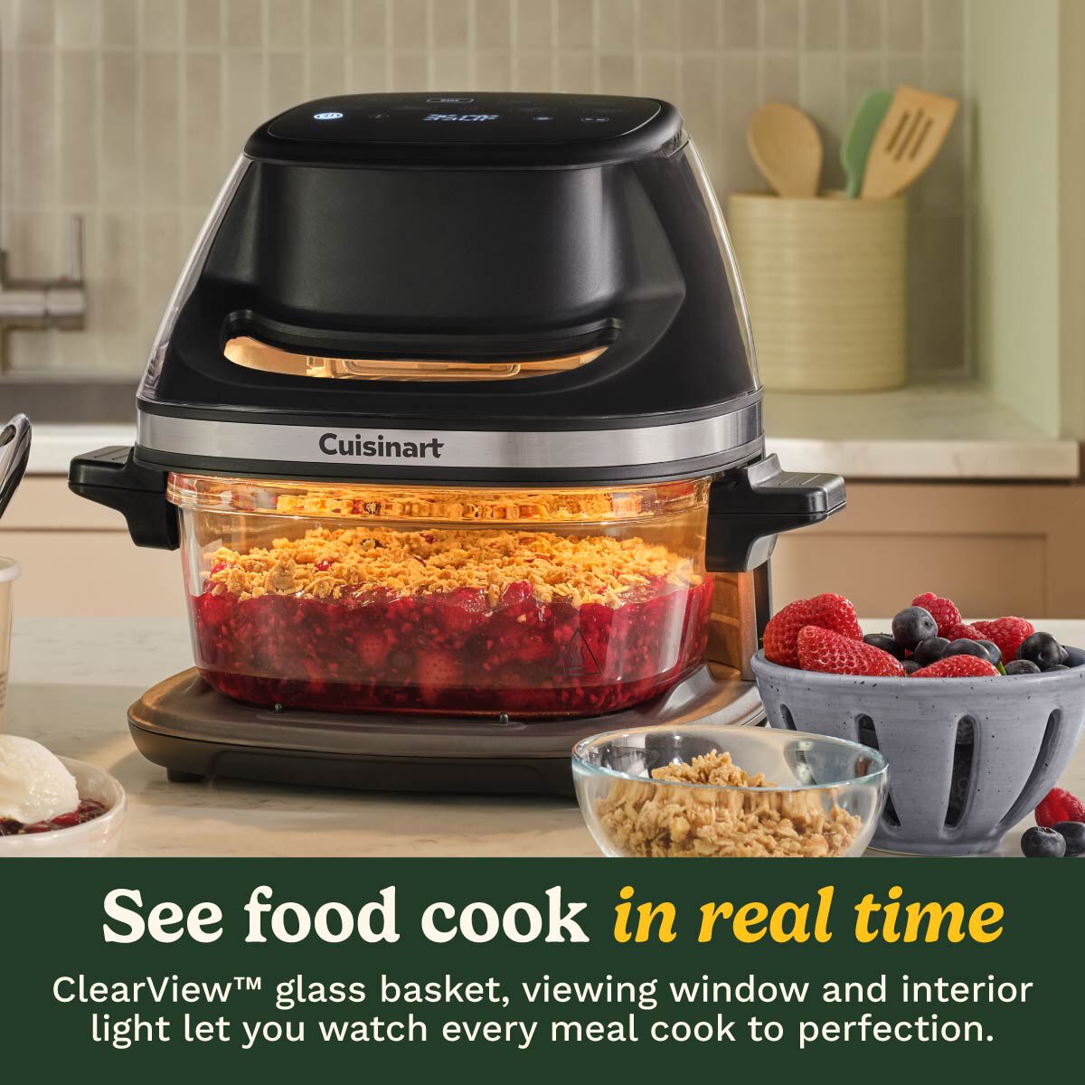 Cuisinart ClearView 3.8L Glass Air Fryer, , large 2
