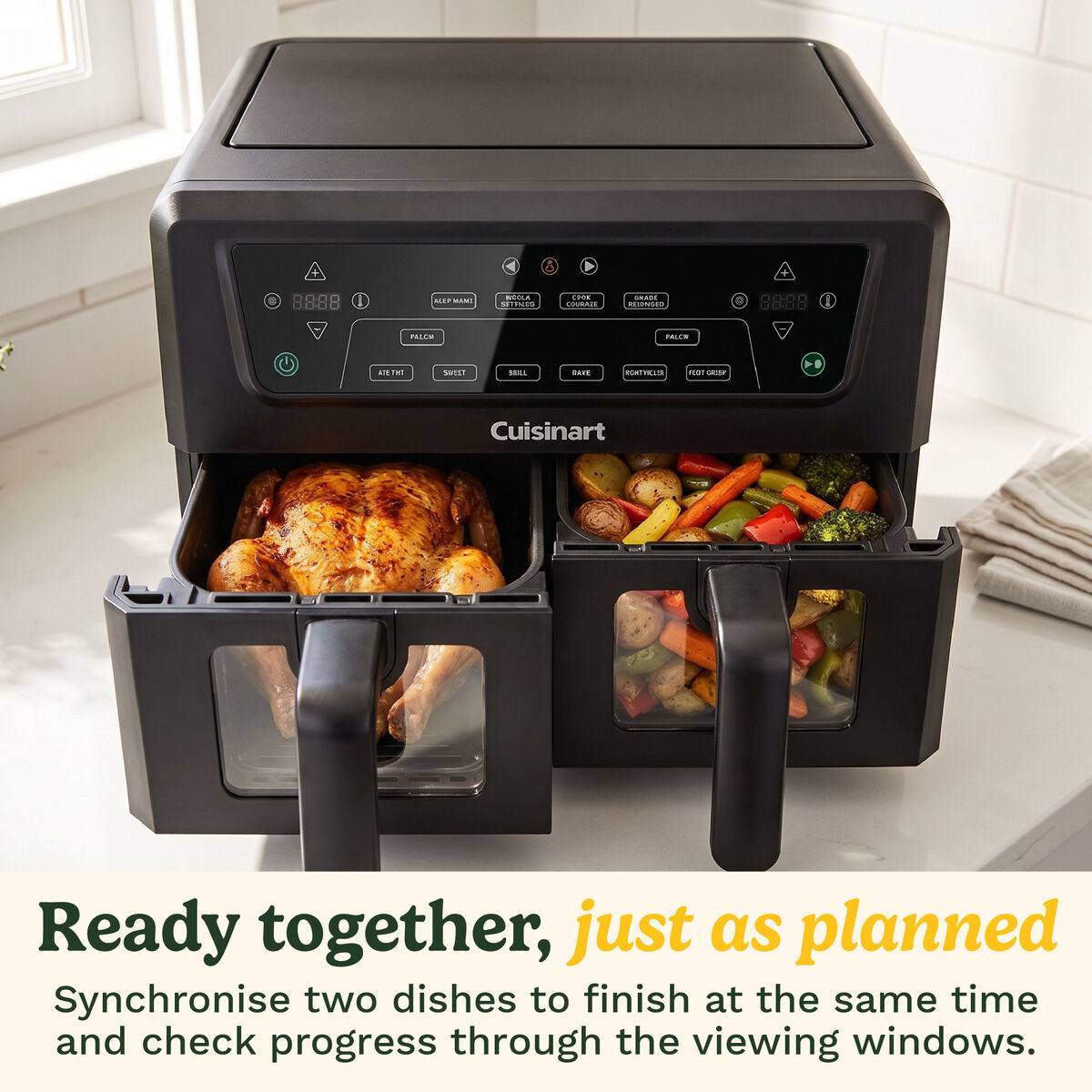 Cuisinart Air-View XXL 10.4L Dual Basket Air Fryer  Black, , large 3