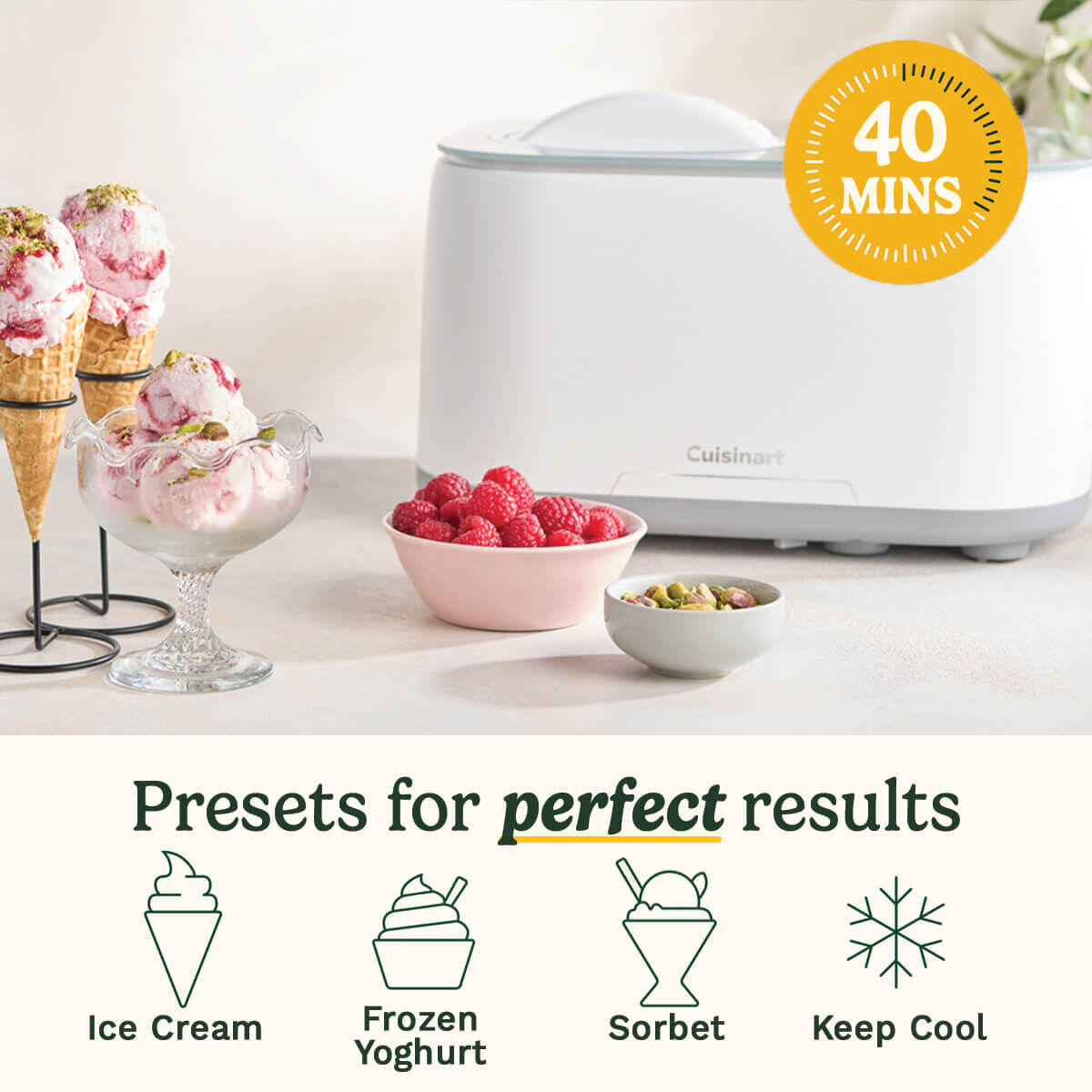 Cuisinart Freeze Ease Ice Cream & Gelato Maker, , large 4