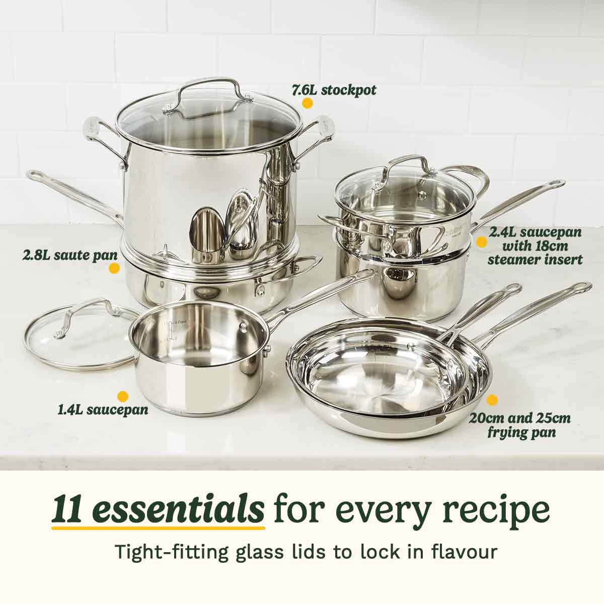 Cuisinart Chef's Classic&trade; Stainless Steel Cookware Set  11 Pc, , large 2