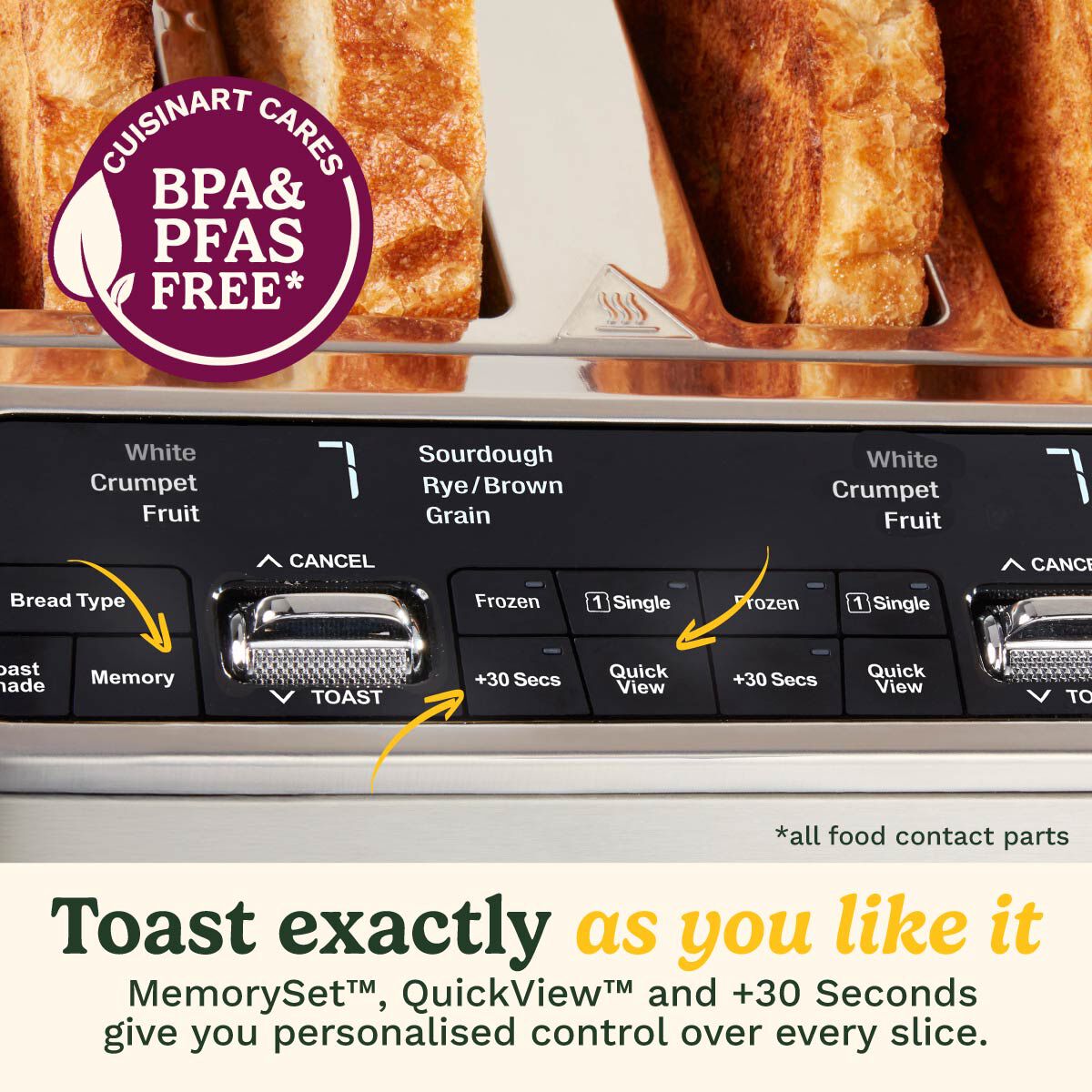 Cuisinart Smart Elite 4 Slice Motorised Digital Toaster, , large 5
