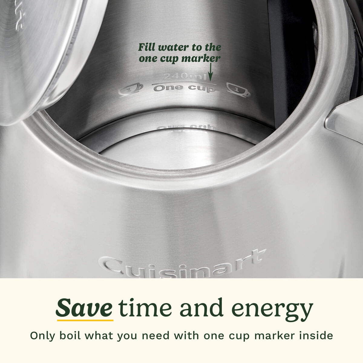 Cuisinart Core Collection 1.7L Brushed Stainless Steel Kettle, , large 3
