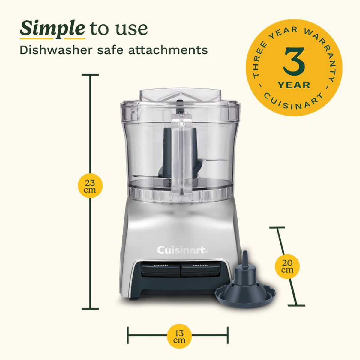 Cuisinart Pixie Chopper&reg; Mini Food Processor, , large 9