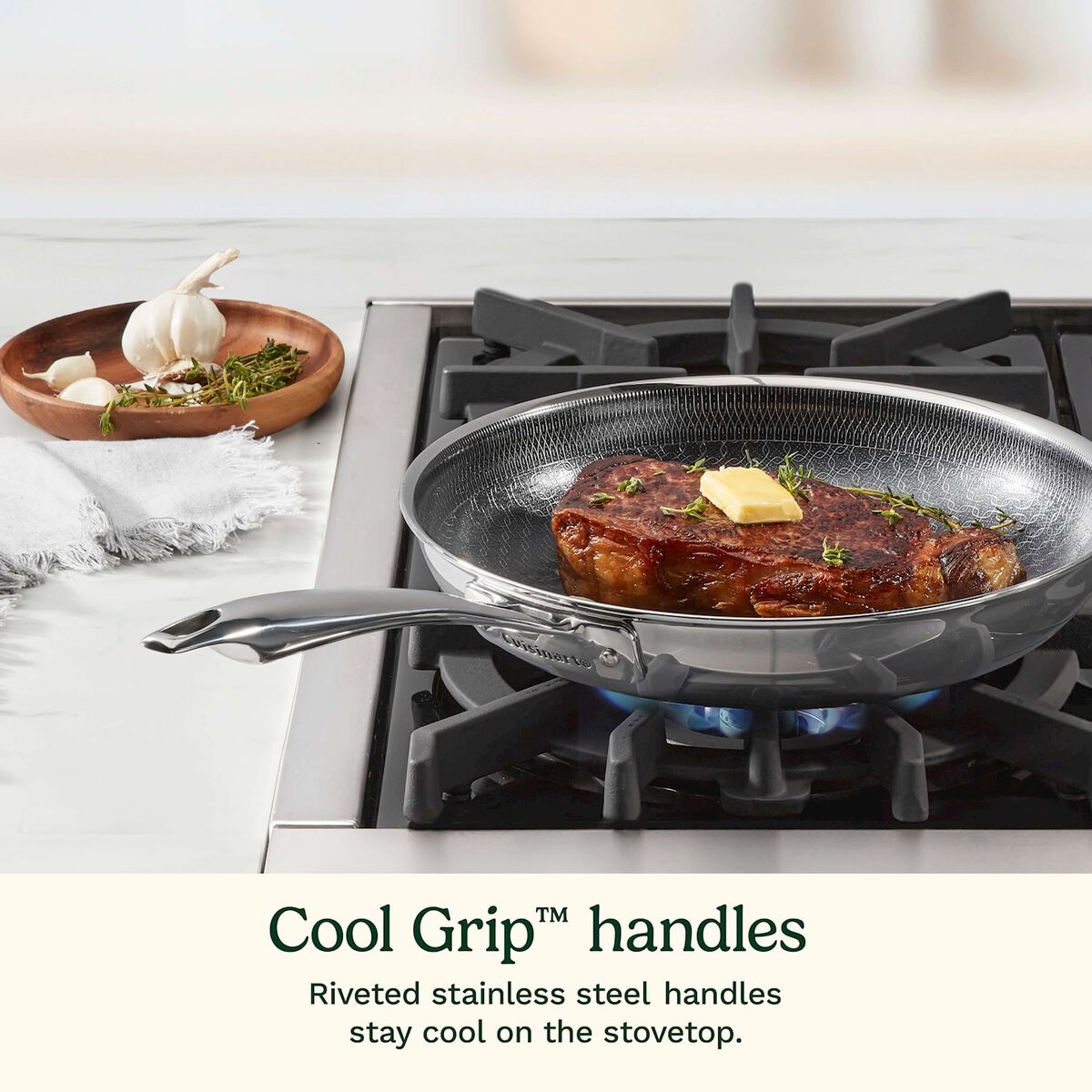 Cuisinart FusionElite+ Nonstick Triple-Ply Stainless Steel Frying Pan Set 6pc, , large 9