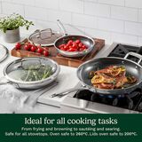 Cuisinart FusionElite+ Nonstick Triple-Ply Stainless Steel Frying Pan Set 6pc, , small 8